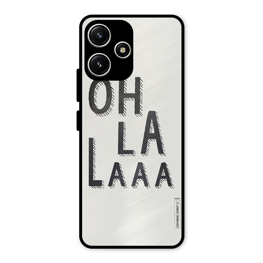 Oh La La Metal Back Case for Redmi 12 5G