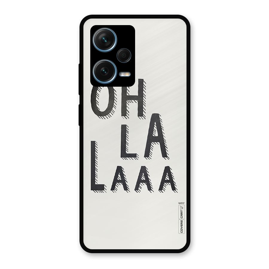 Oh La La Metal Back Case for Redmi Note 12 Pro Plus 5G