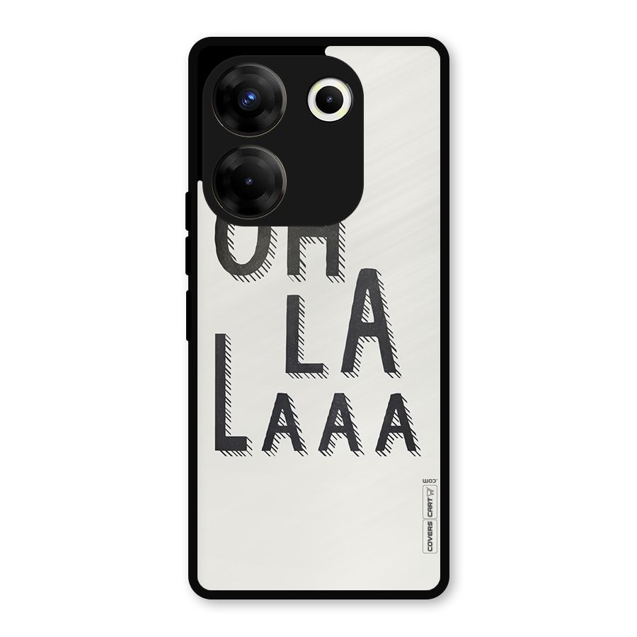 Oh La La Metal Back Case for Tecno Camon 20 Pro
