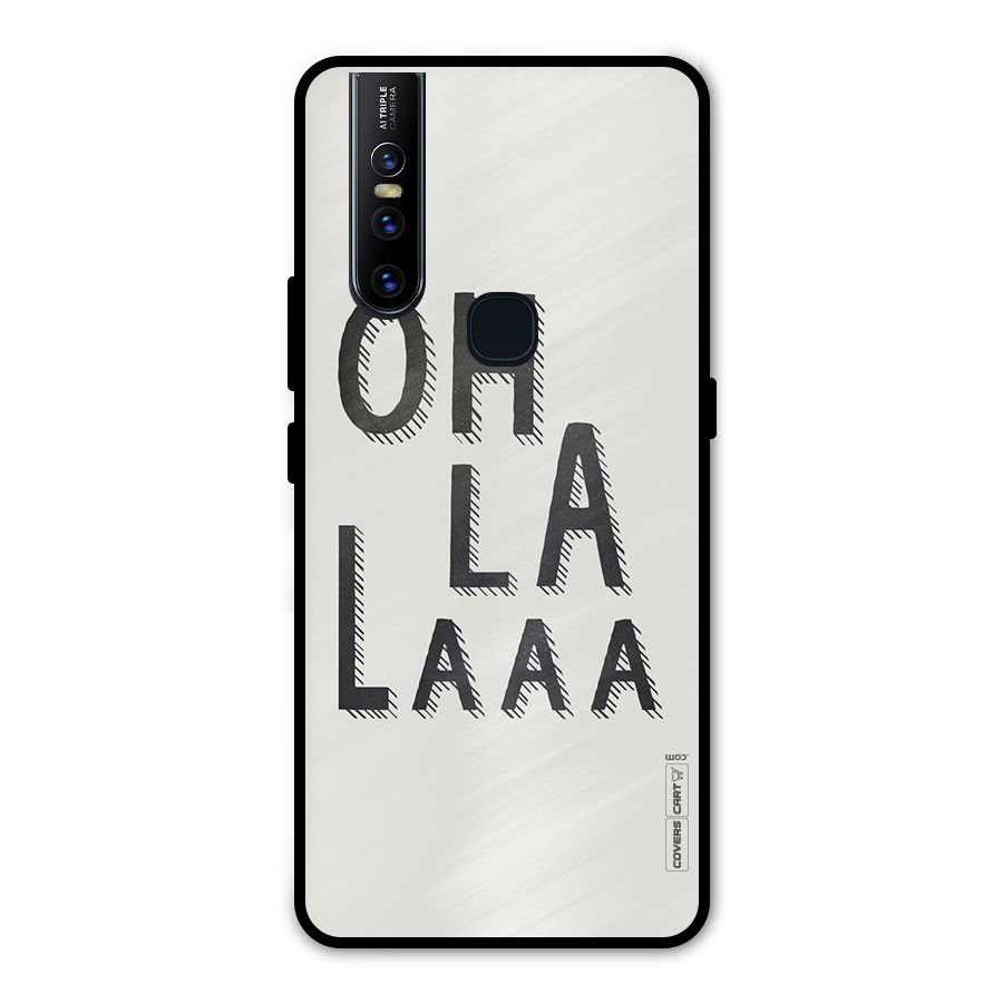 Oh La La Metal Back Case for Vivo V15