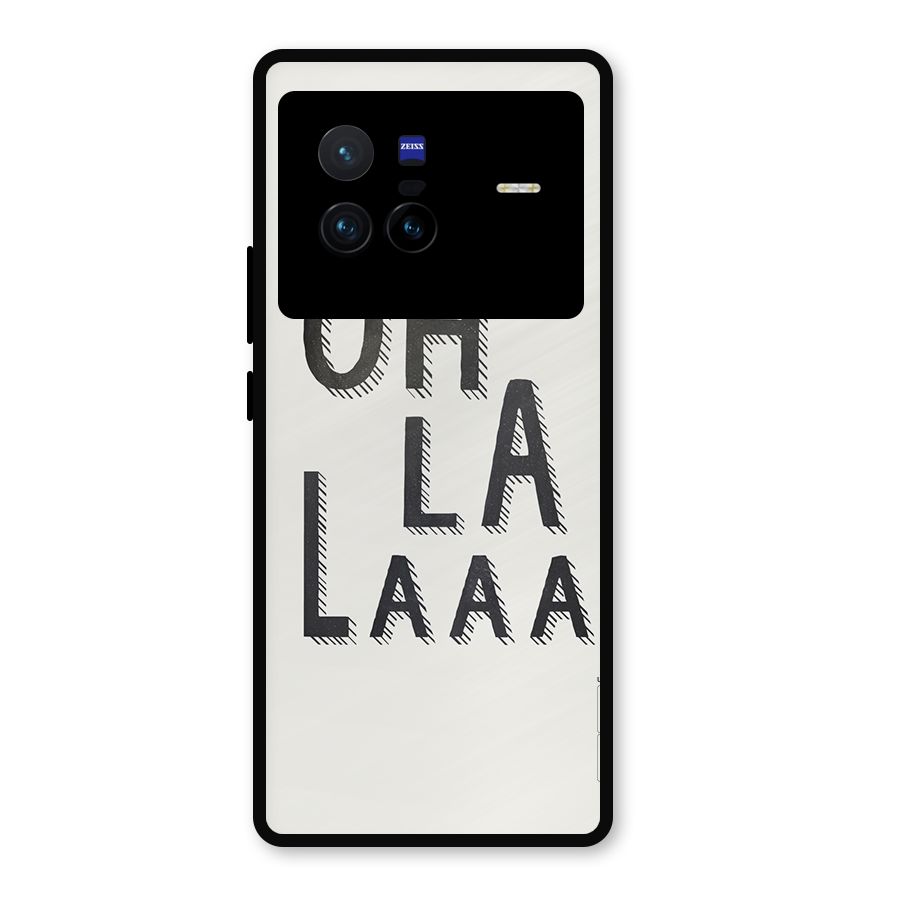 Oh La La Metal Back Case for Vivo X80
