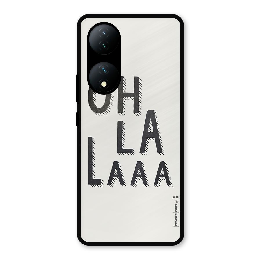 Oh La La Metal Back Case for Vivo Y100a