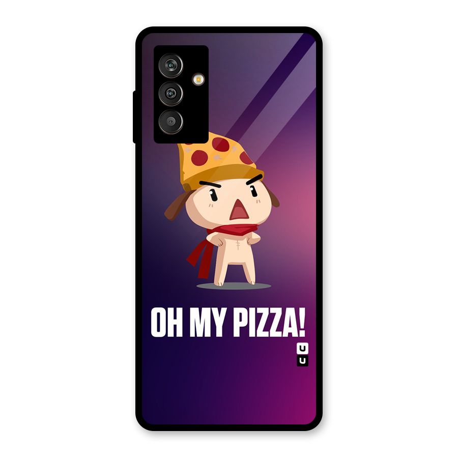 Oh My Pizza Glass Back Case for Galaxy M13