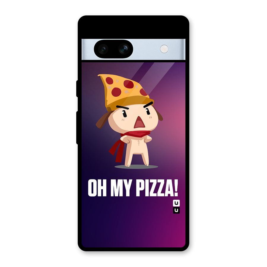 Oh My Pizza Glass Back Case for Google Pixel 7a