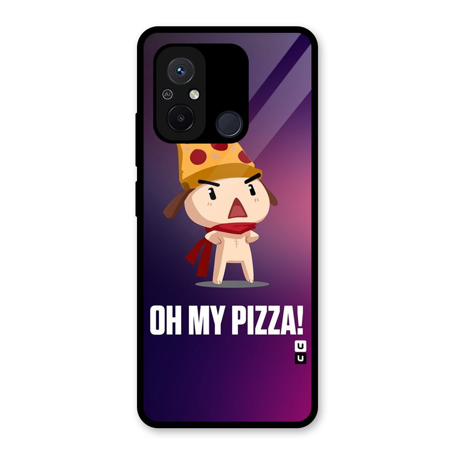 Oh My Pizza Glass Back Case for Redmi 12C