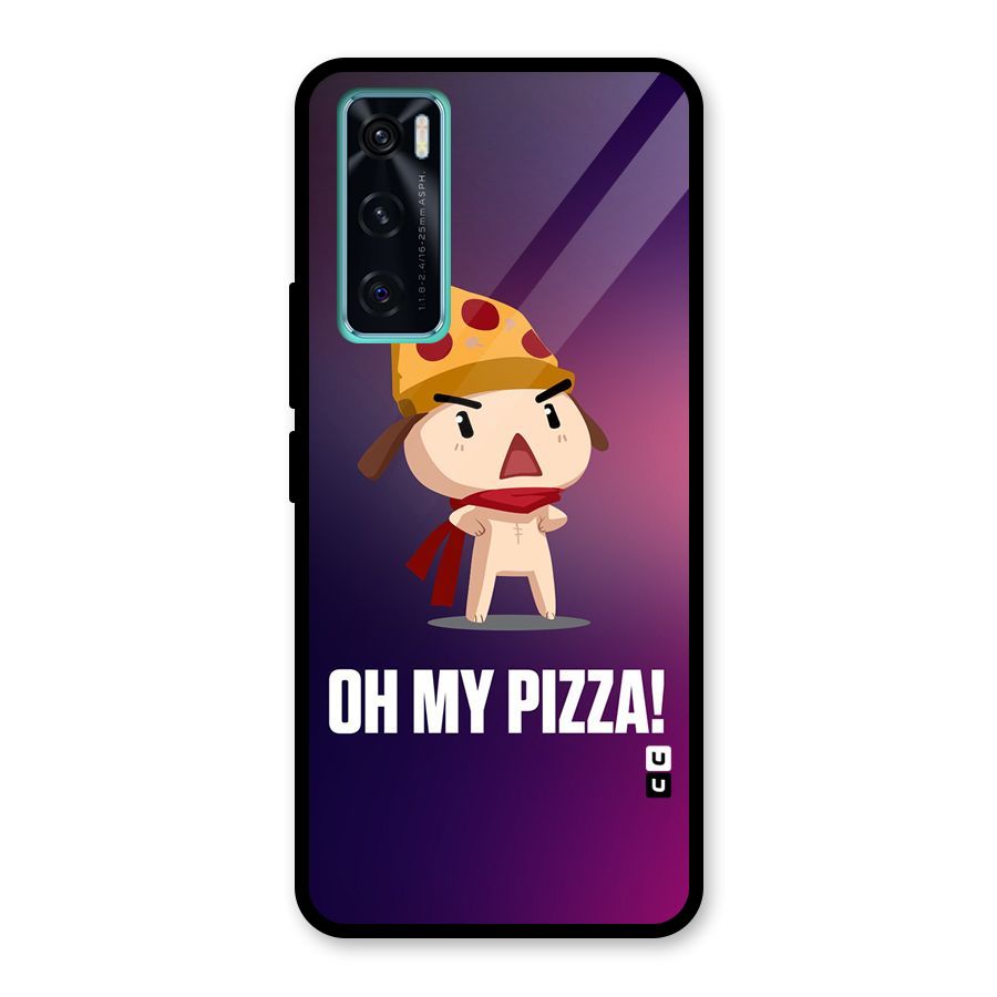Oh My Pizza Glass Back Case for Vivo V20 SE