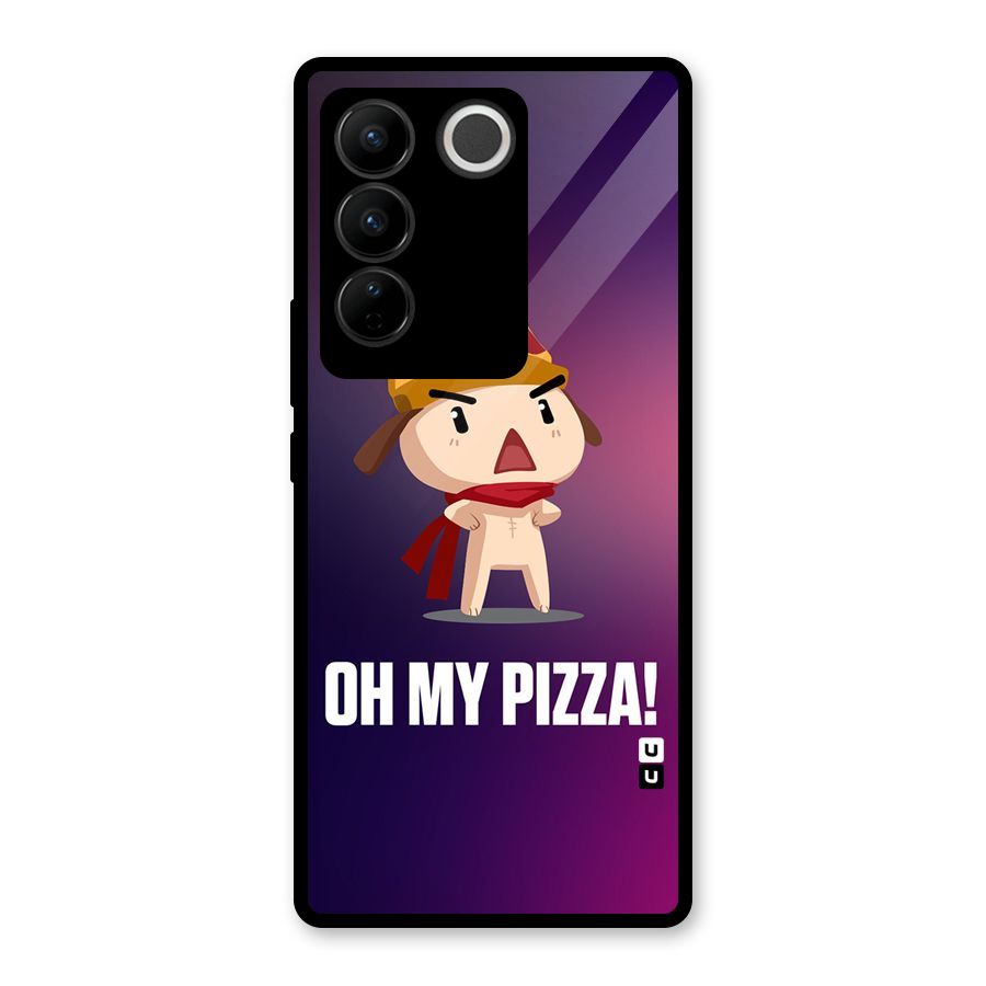 Oh My Pizza Glass Back Case for Vivo V27