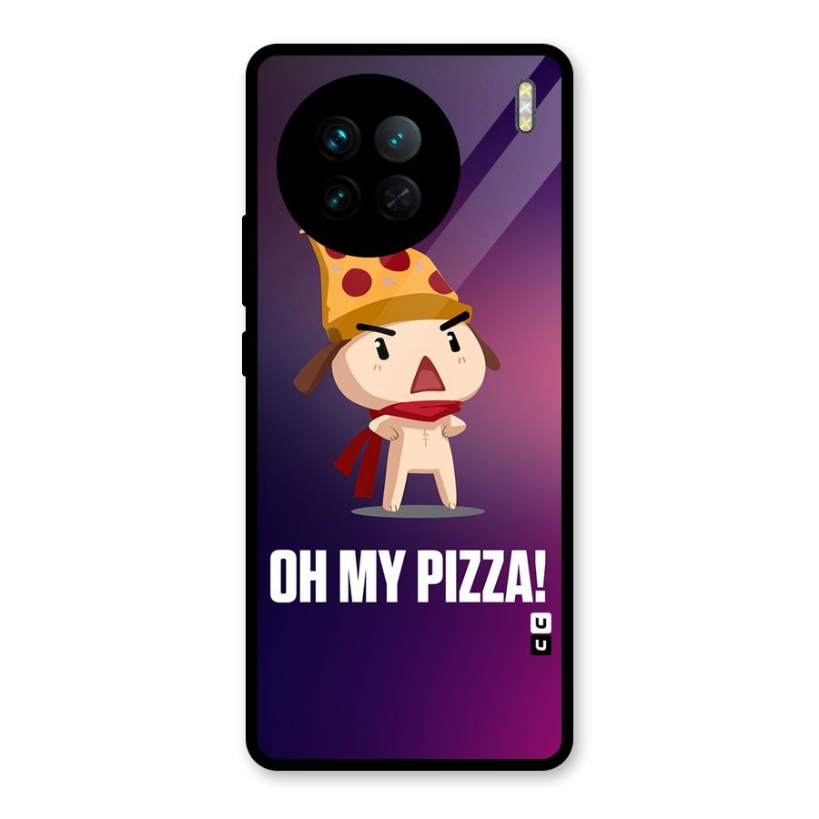 Oh My Pizza Glass Back Case for Vivo X90