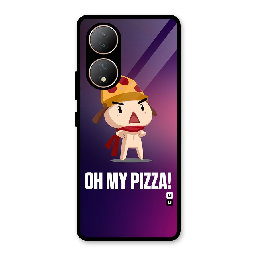 Oh My Pizza Glass Back Case for Vivo Y100A