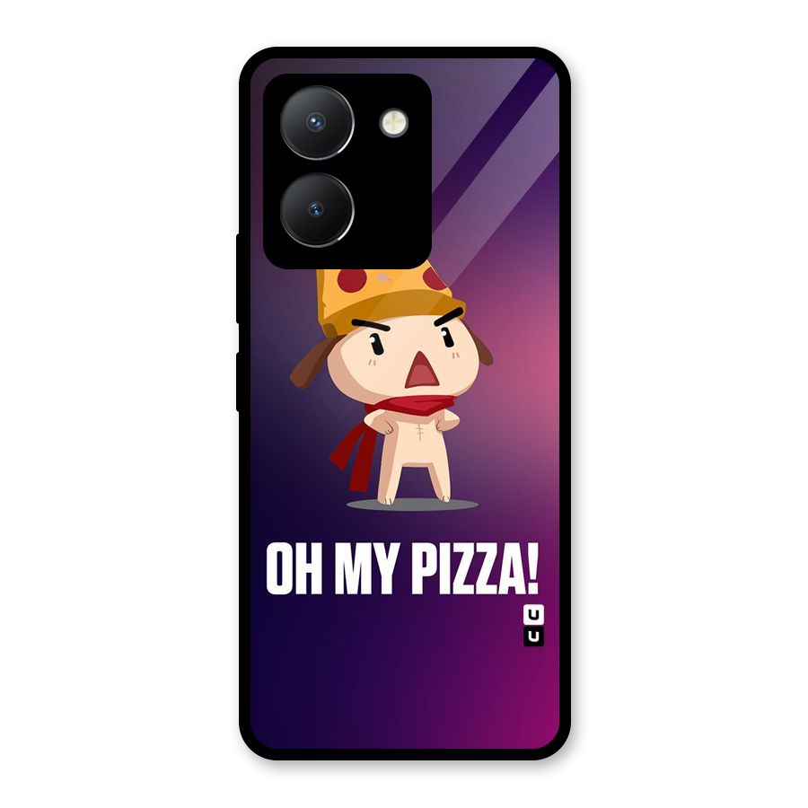 Oh My Pizza Glass Back Case for Vivo Y36