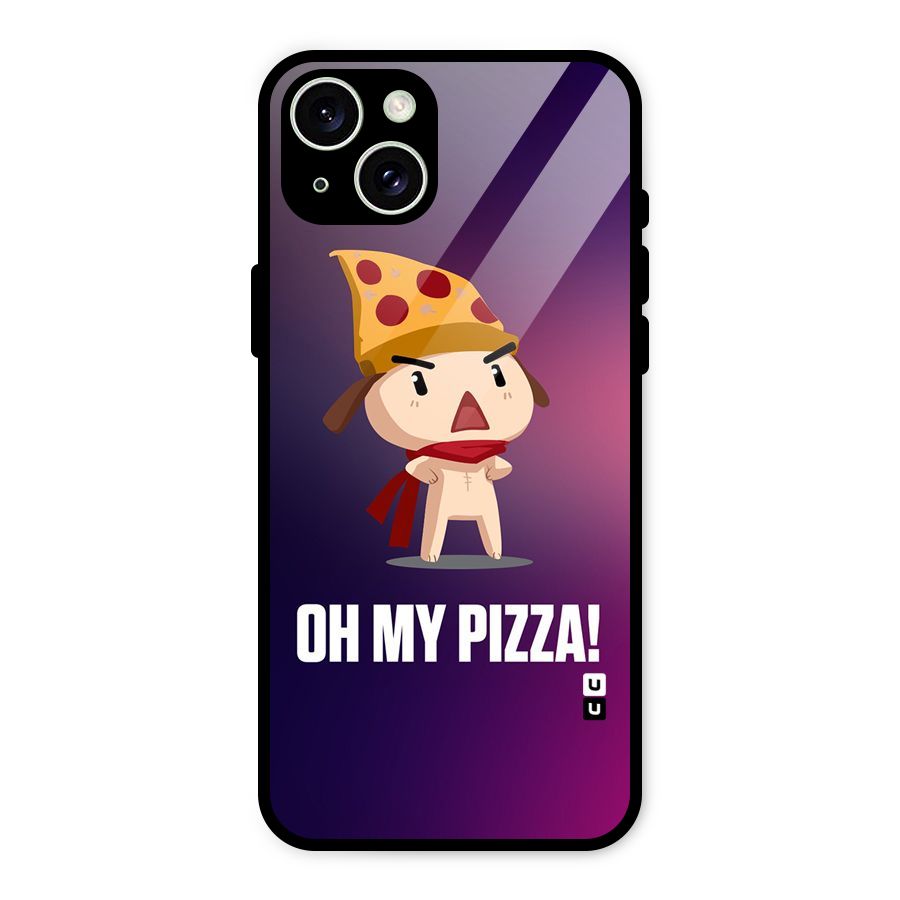 Oh My Pizza Glass Back Case for iPhone 15 Plus