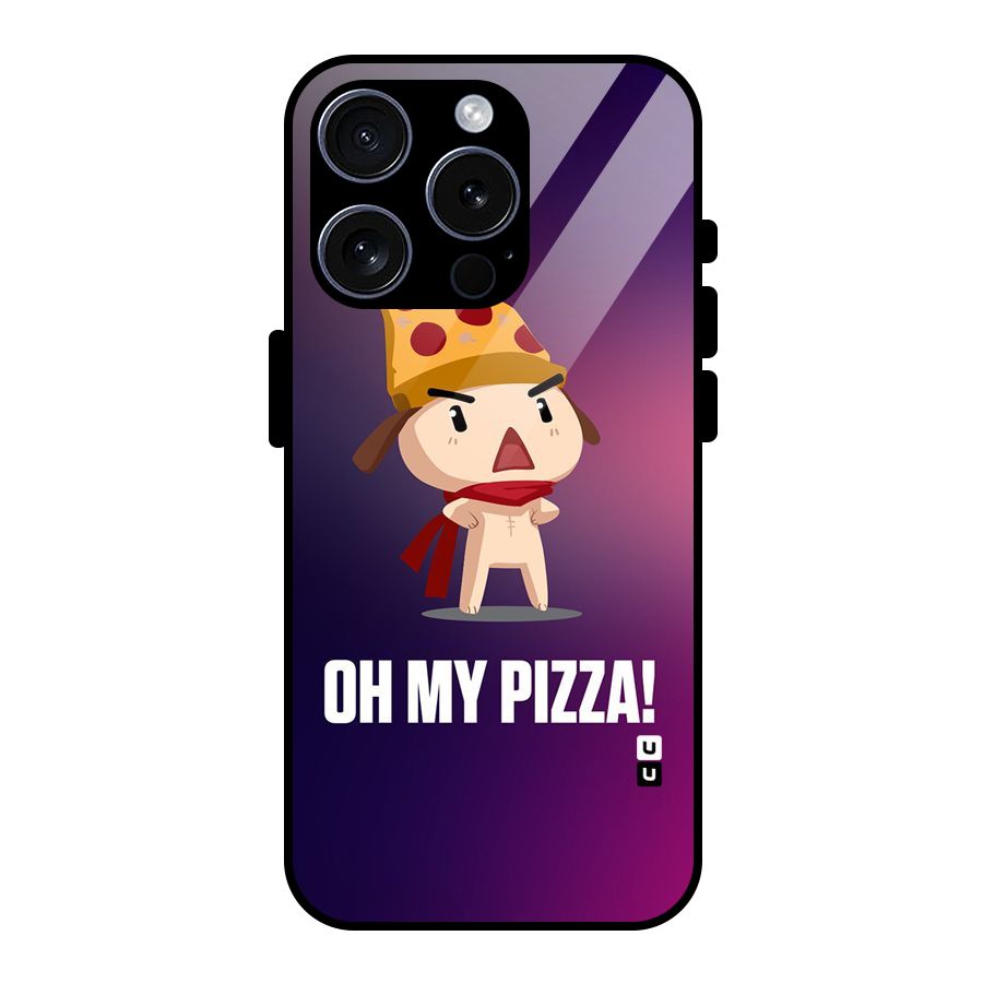 Oh My Pizza Glass Back Case for iPhone 15 Pro