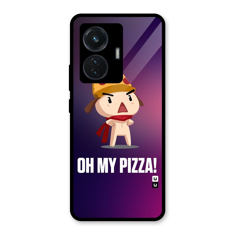Oh My Pizza Glass Back Case for iQOO Z6 44W