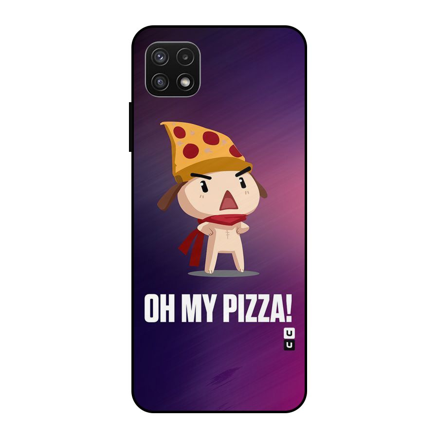 Oh My Pizza Metal Back Case for Galaxy A22 5G