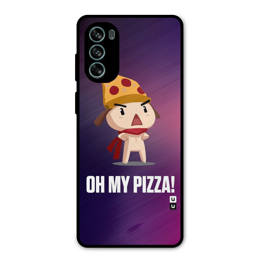 Oh My Pizza Metal Back Case for Moto G62