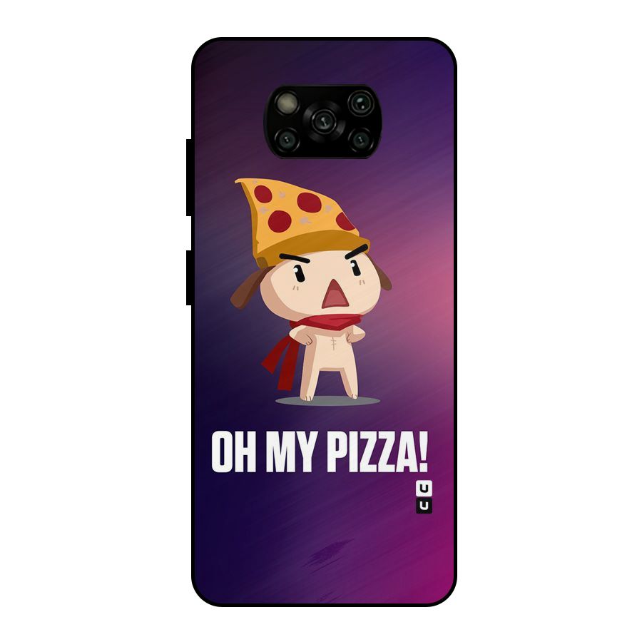 Oh My Pizza Metal Back Case for Poco X3