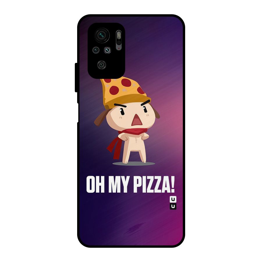 Oh My Pizza Metal Back Case for Redmi Note 10S