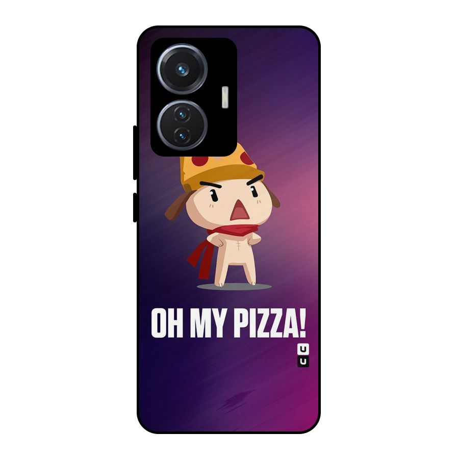 Oh My Pizza Metal Back Case for Vivo T1 44W