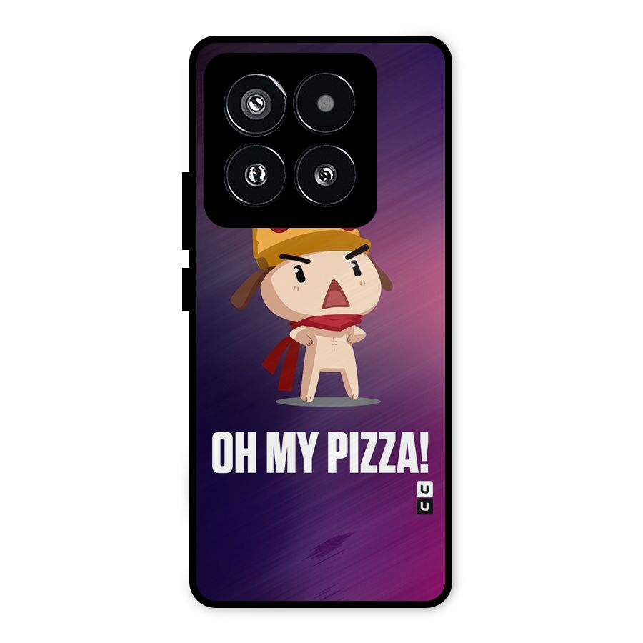 Oh My Pizza Metal Back Case for Xiaomi 14 Pro