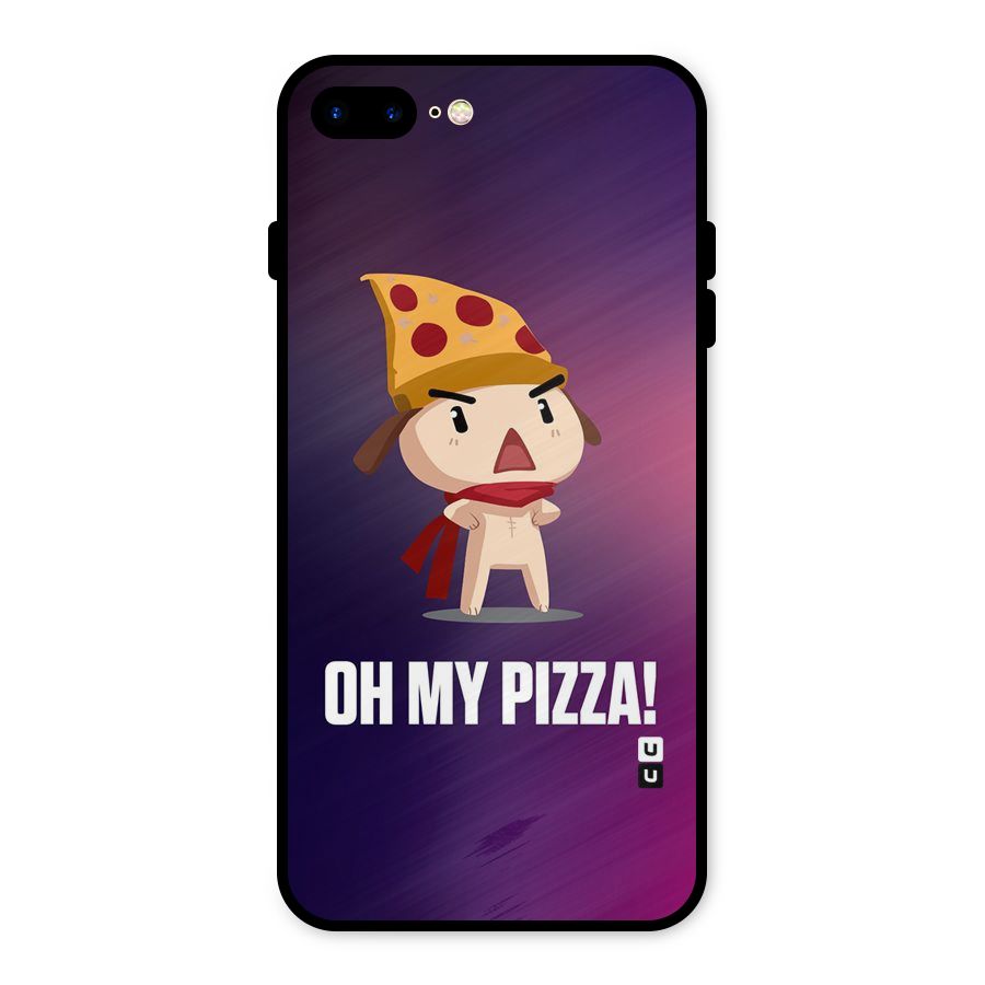 Oh My Pizza Metal Back Case for iPhone 8 Plus