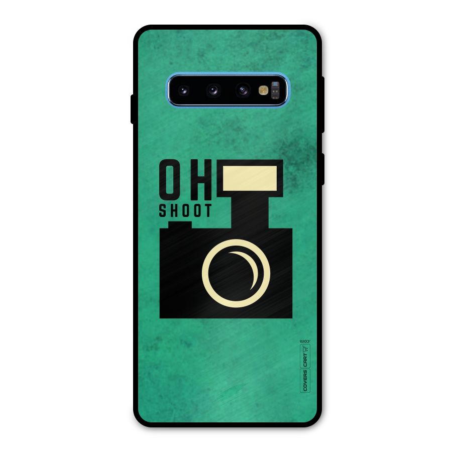 Oh Shoot Metal Back Case for Galaxy S10