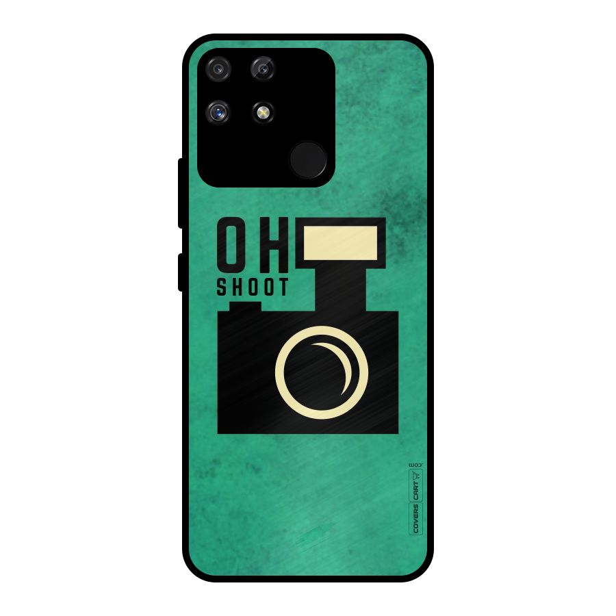 Oh Shoot Metal Back Case for Realme Narzo 50A