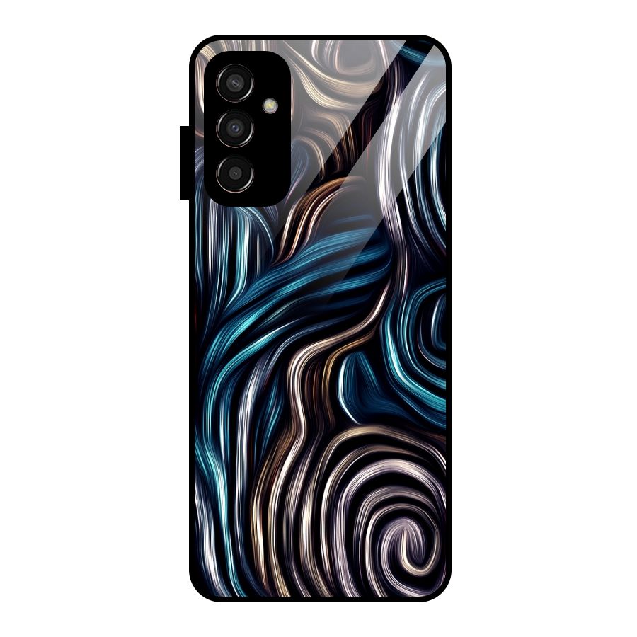 Oil Paint Artwork Glass Back Case for Galaxy F13