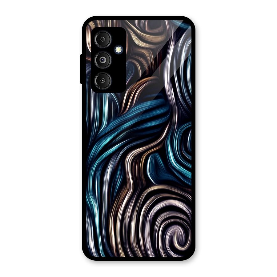 Oil Paint Artwork Glass Back Case for Galaxy M14 5G