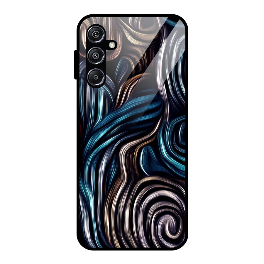 Oil Paint Artwork Glass Back Case for Galaxy M34 5G