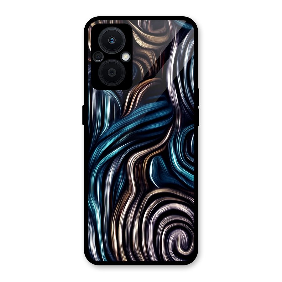 Oil Paint Artwork Glass Back Case for Oppo F21s Pro 5G