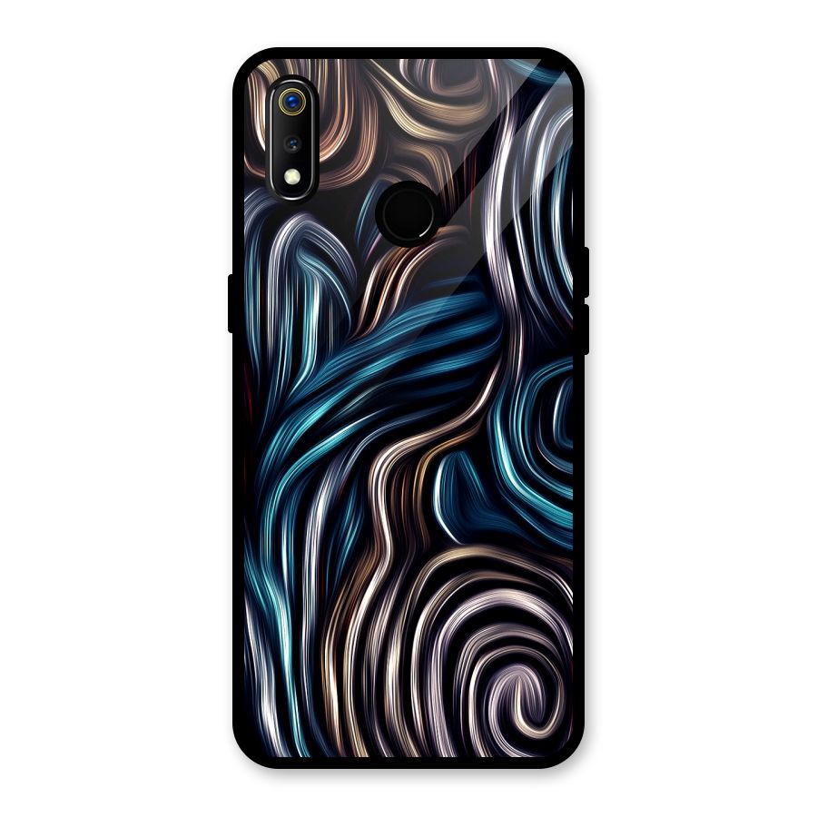 Oil Paint Artwork Glass Back Case for Realme 3i