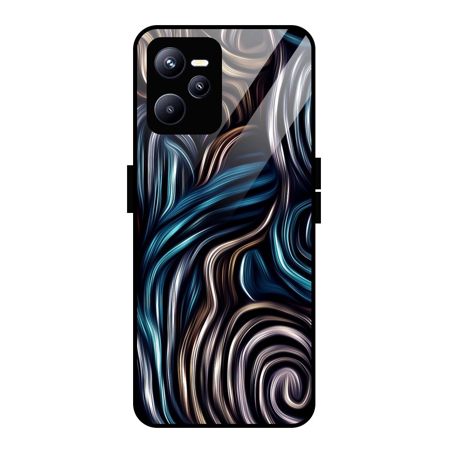 Oil Paint Artwork Glass Back Case for Realme C35