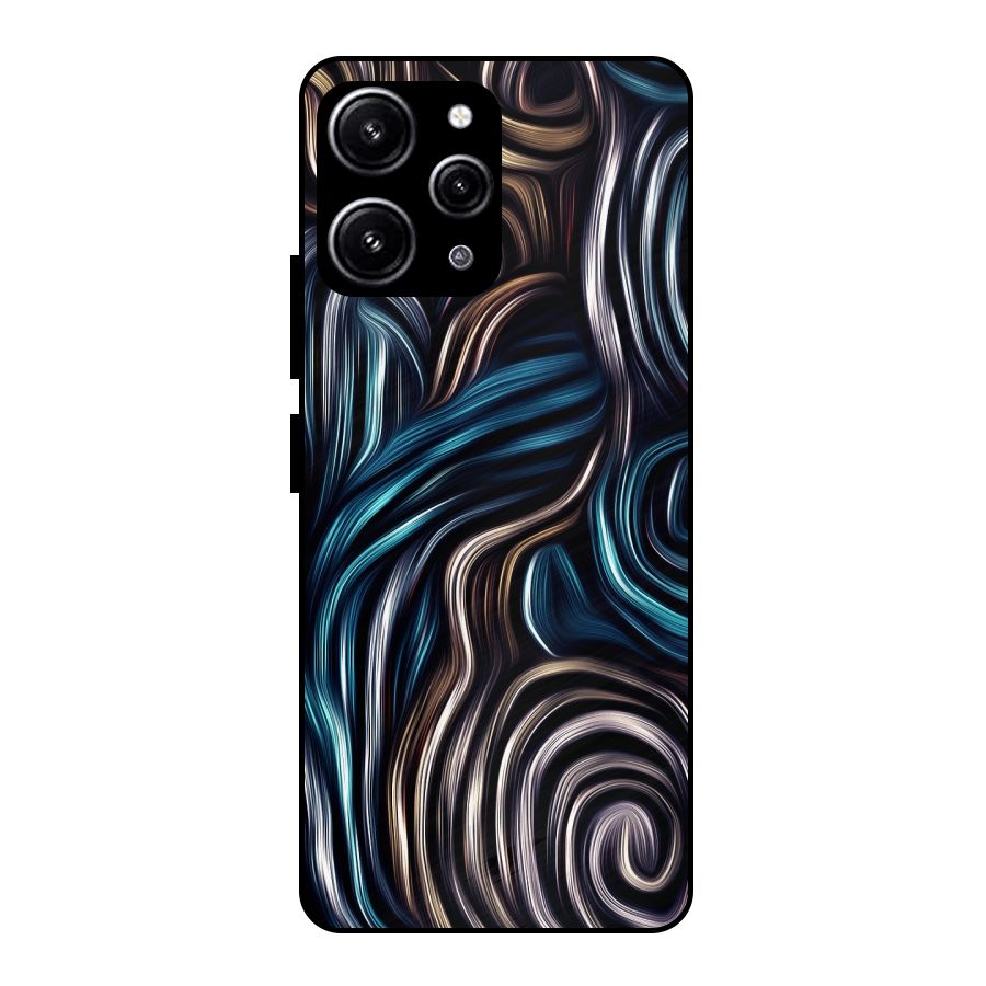 Oil Paint Artwork Glass Back Case for Redmi 12 4G