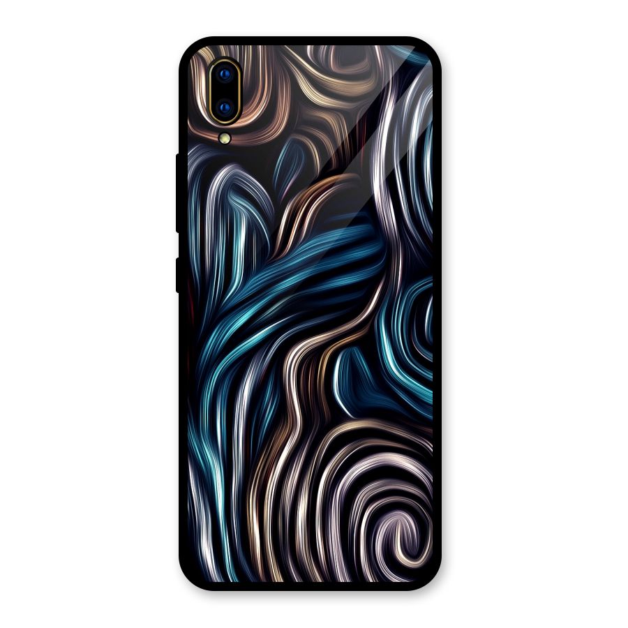 Oil Paint Artwork Glass Back Case for Vivo V11 Pro