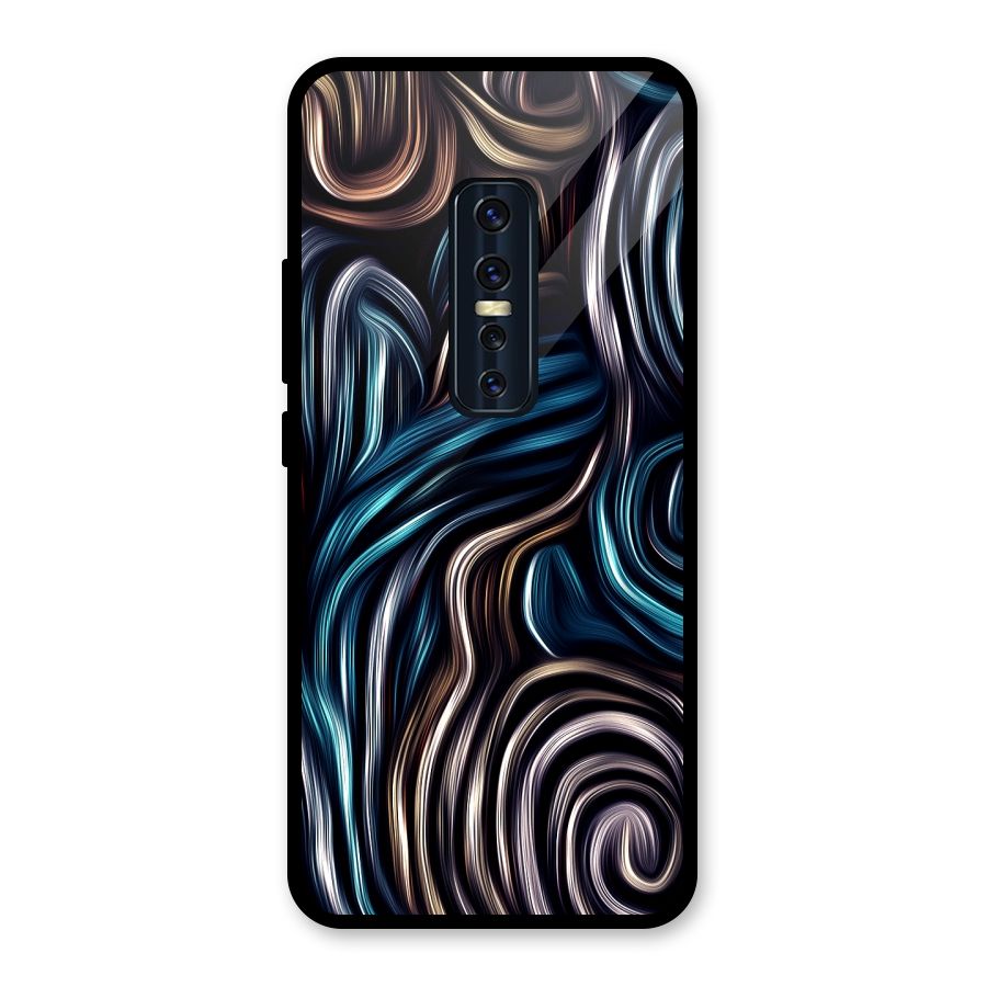 Oil Paint Artwork Glass Back Case for Vivo V17 Pro