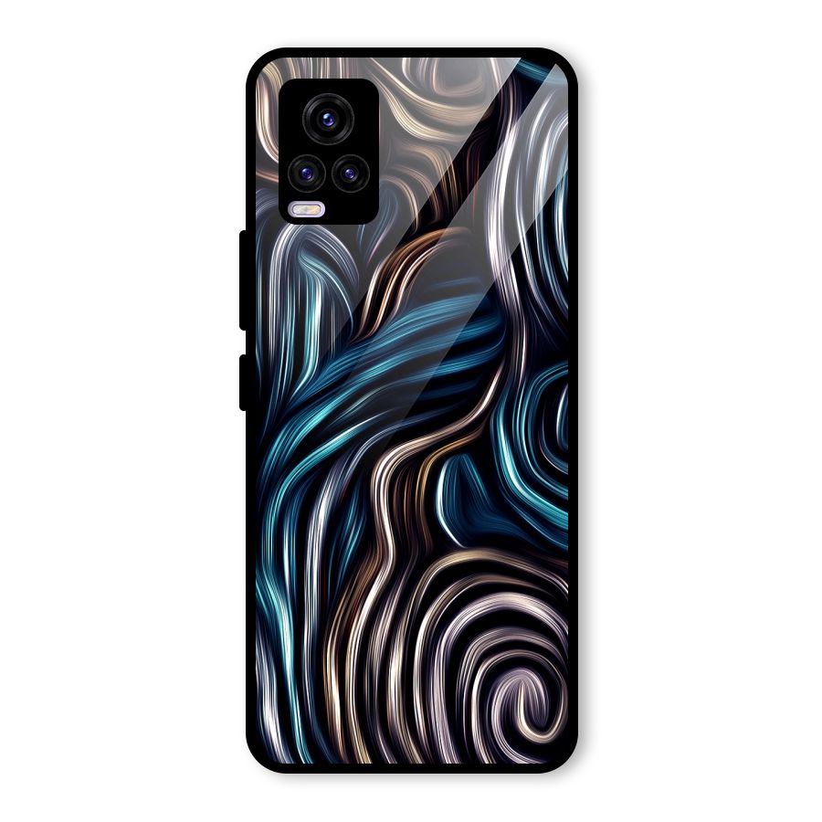 Oil Paint Artwork Glass Back Case for Vivo V20 2021