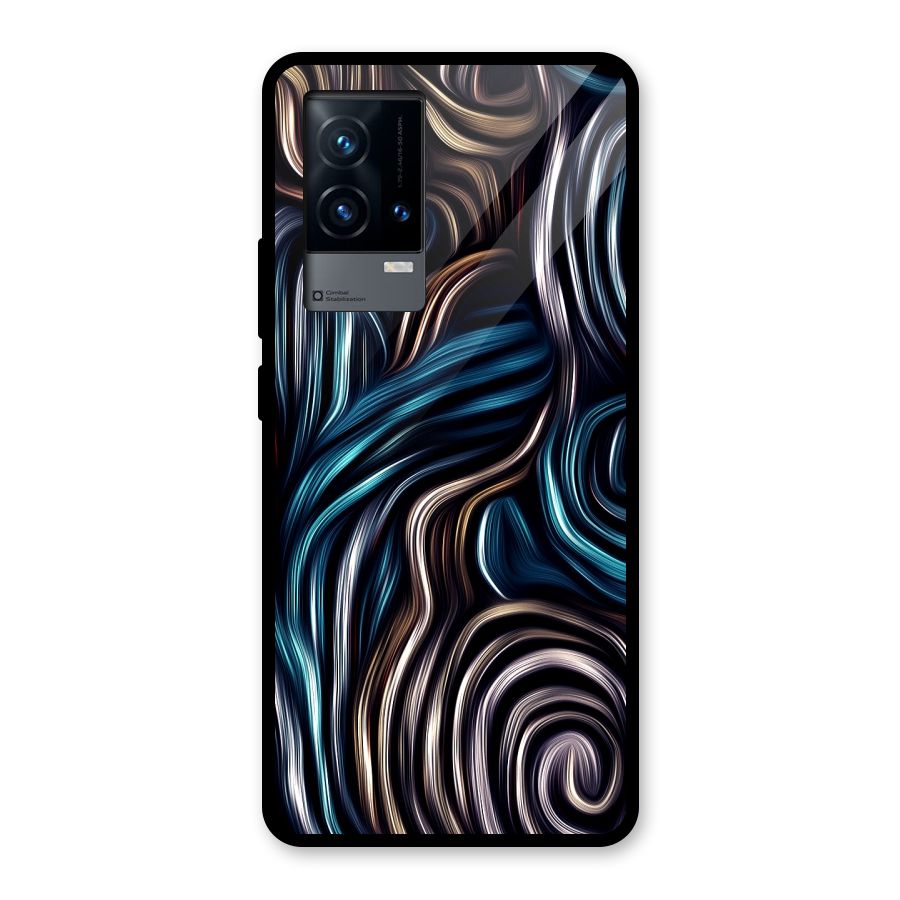 Oil Paint Artwork Glass Back Case for iQOO 9 5G