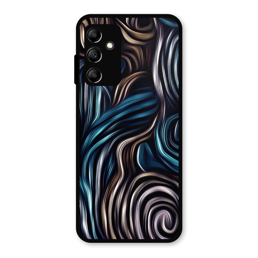 Oil Paint Artwork Metal Back Case for Galaxy A14 5G