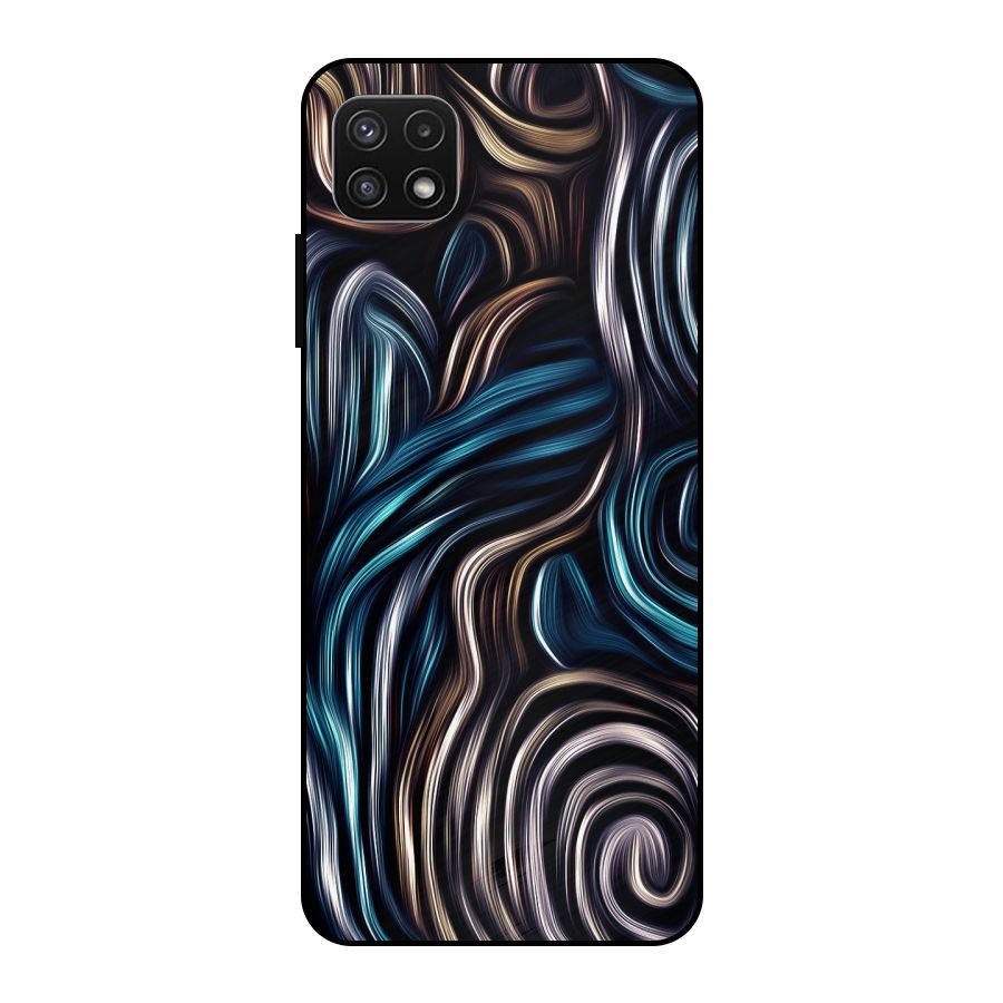 Oil Paint Artwork Metal Back Case for Galaxy A22 5G