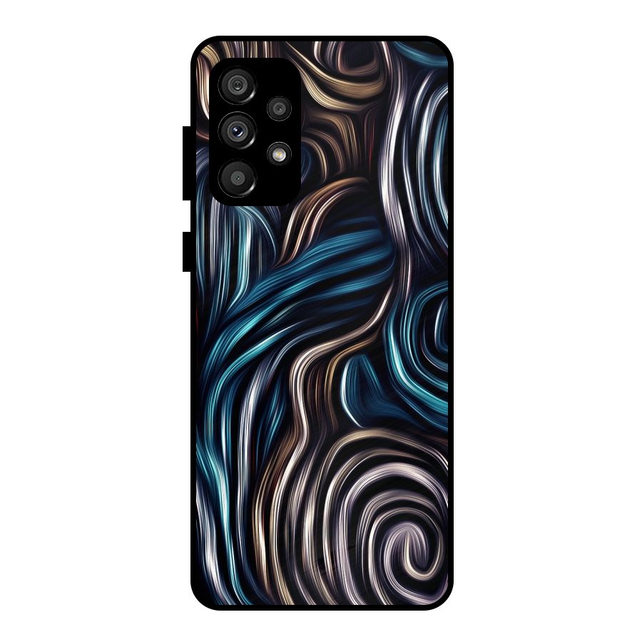 Oil Paint Artwork Metal Back Case for Galaxy A73 5G