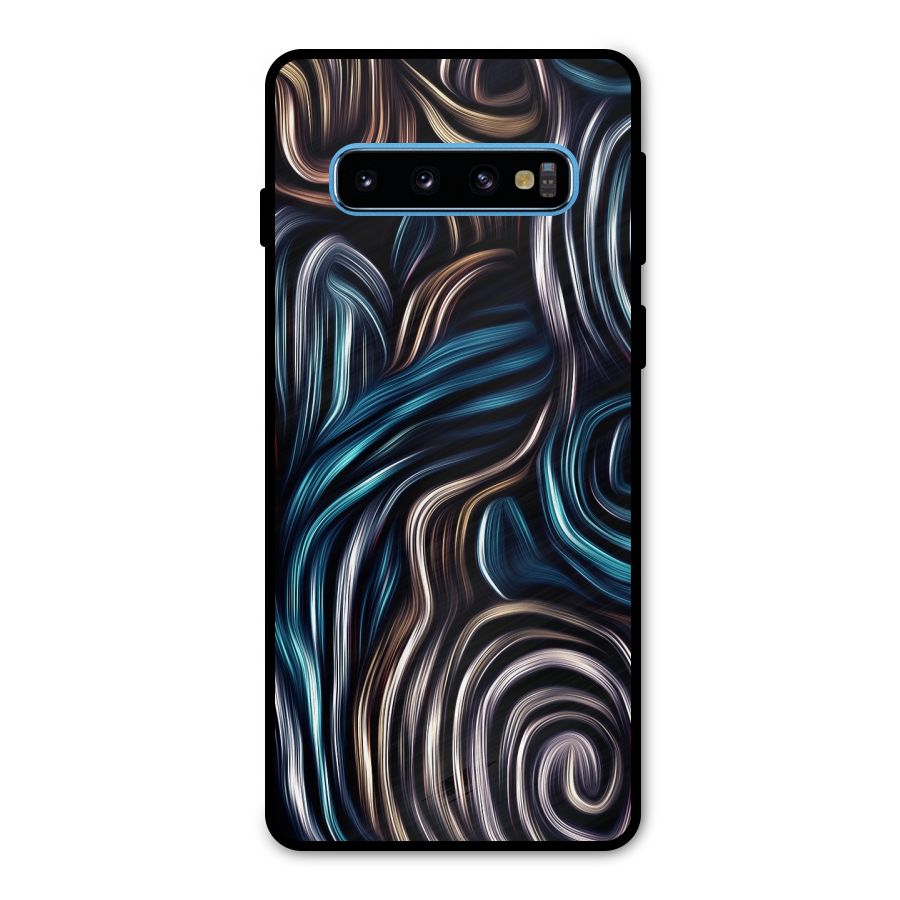 Oil Paint Artwork Metal Back Case for Galaxy S10