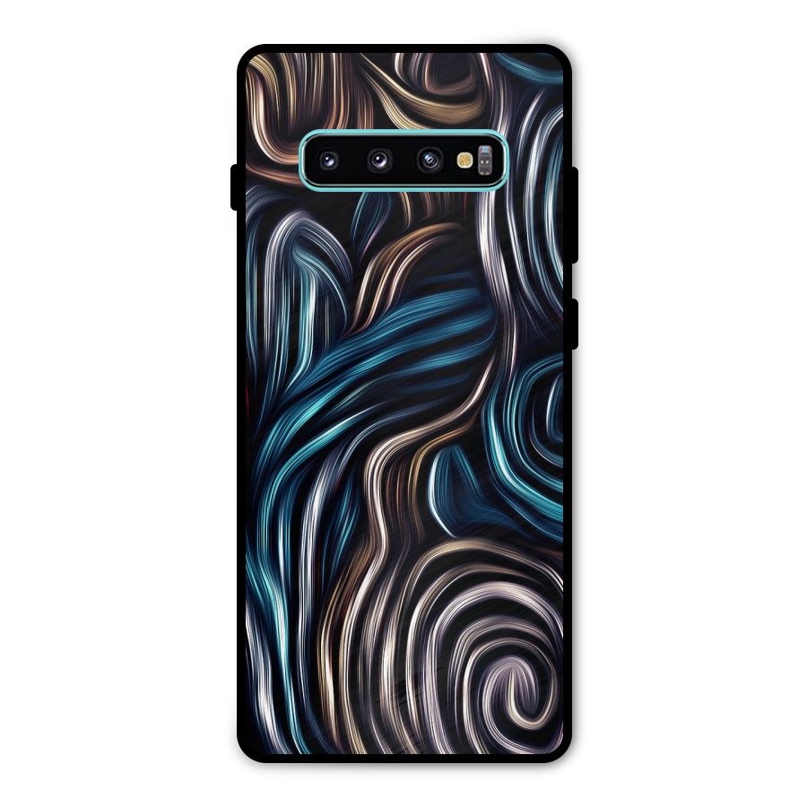 Oil Paint Artwork Metal Back Case for Galaxy S10 Plus
