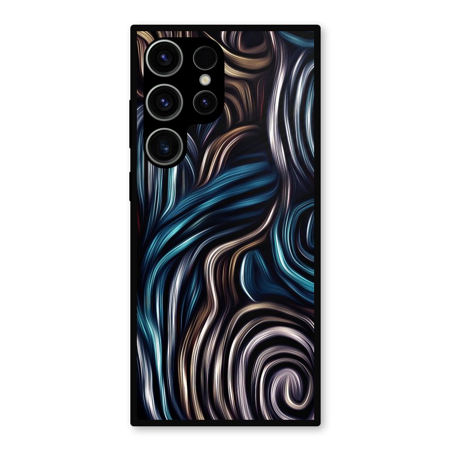 Oil Paint Artwork Metal Back Case for Galaxy S23 Ultra