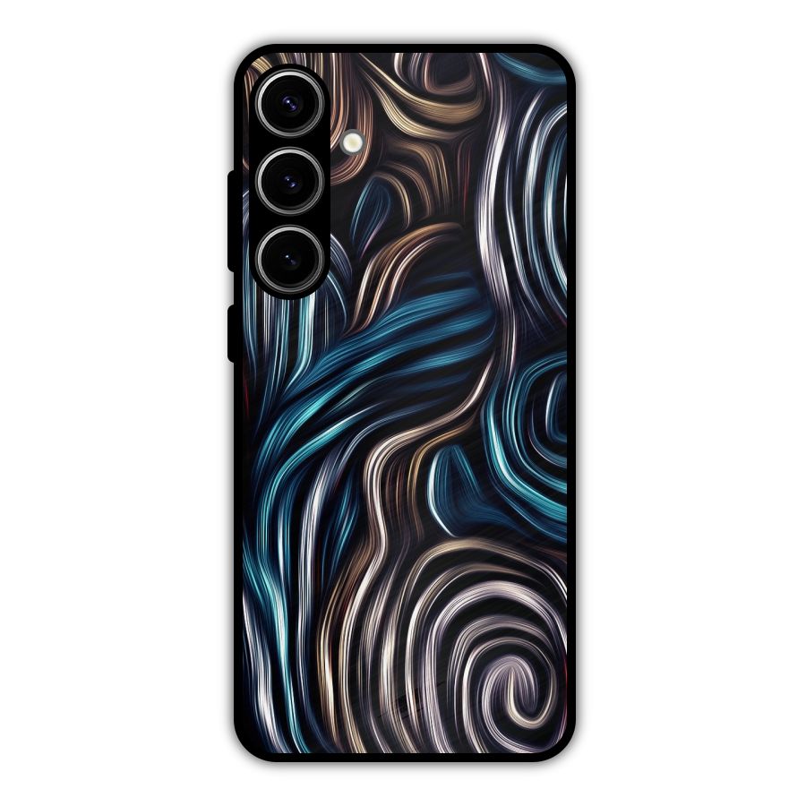 Oil Paint Artwork Metal Back Case for Galaxy S24 Plus