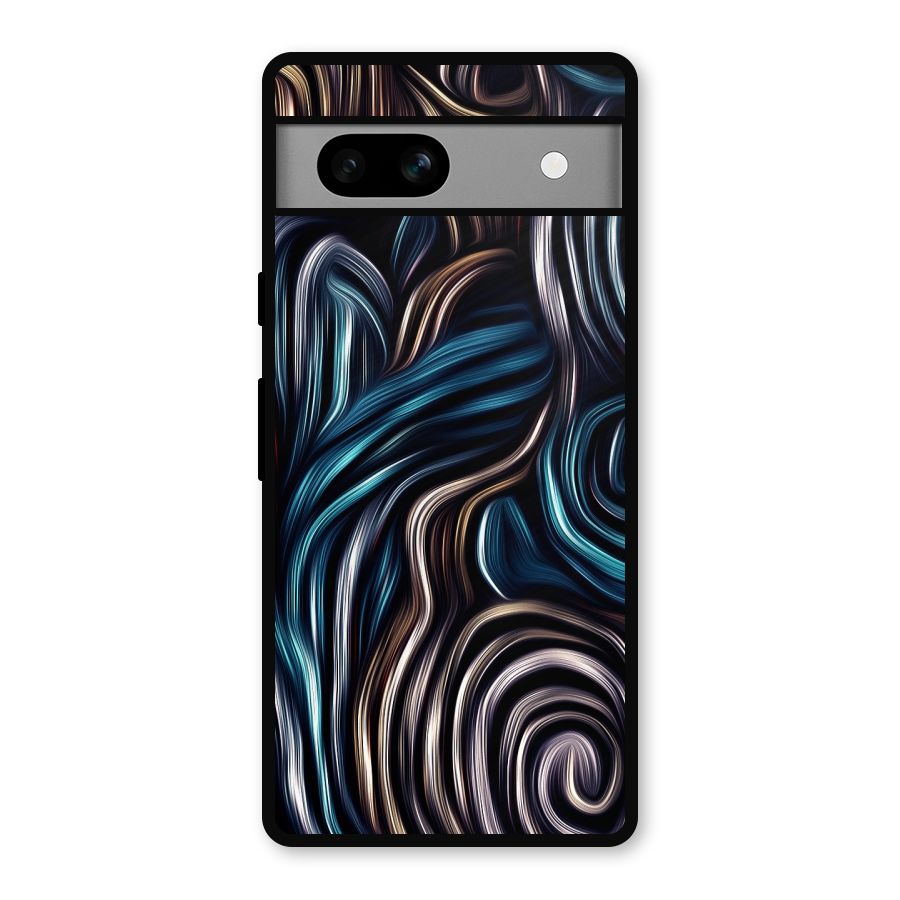 Oil Paint Artwork Metal Back Case for Google Pixel 7a