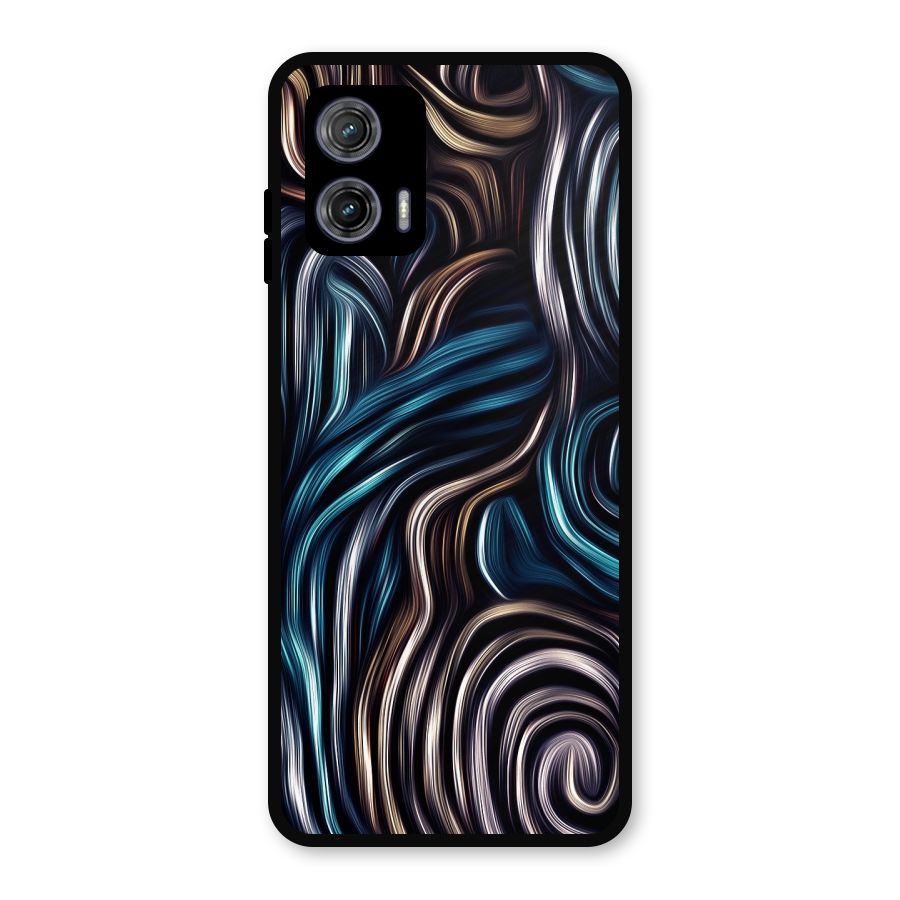 Oil Paint Artwork Metal Back Case for Moto G73
