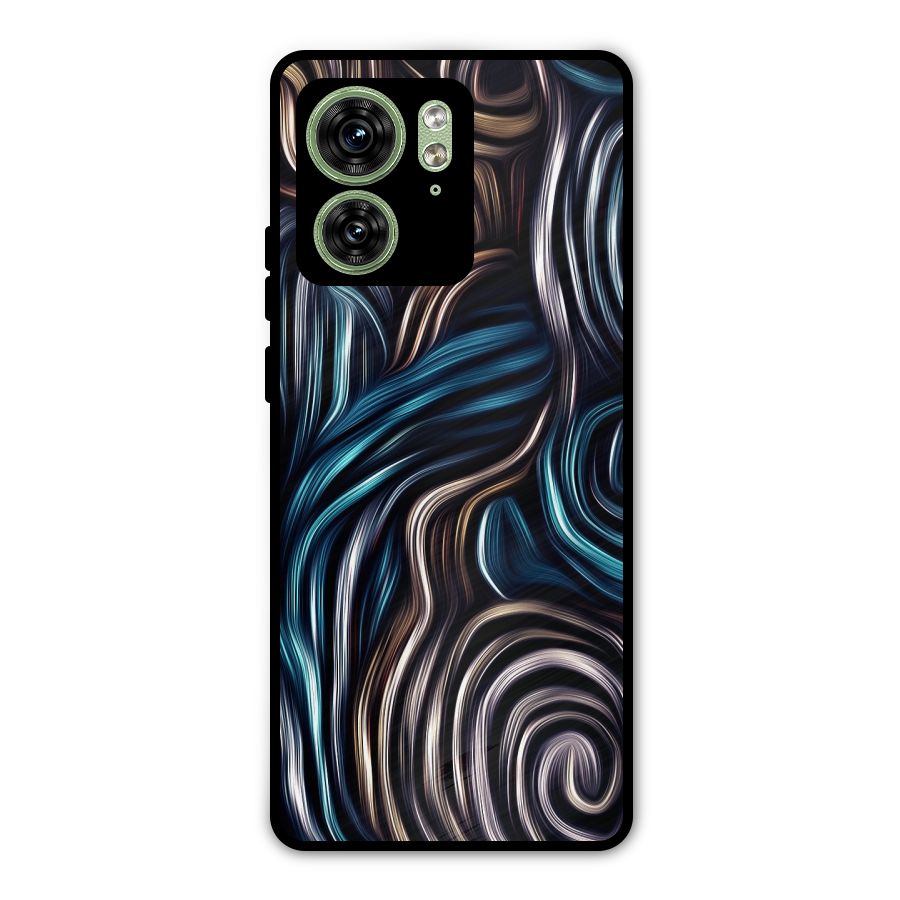 Oil Paint Artwork Metal Back Case for Motorola Edge 40 5G