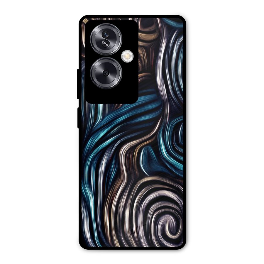 Oil Paint Artwork Metal Back Case for Oppo A79 5G