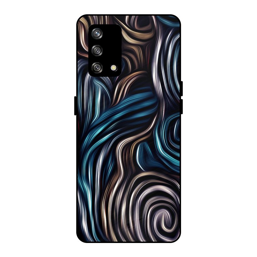 Oil Paint Artwork Metal Back Case for Oppo F19