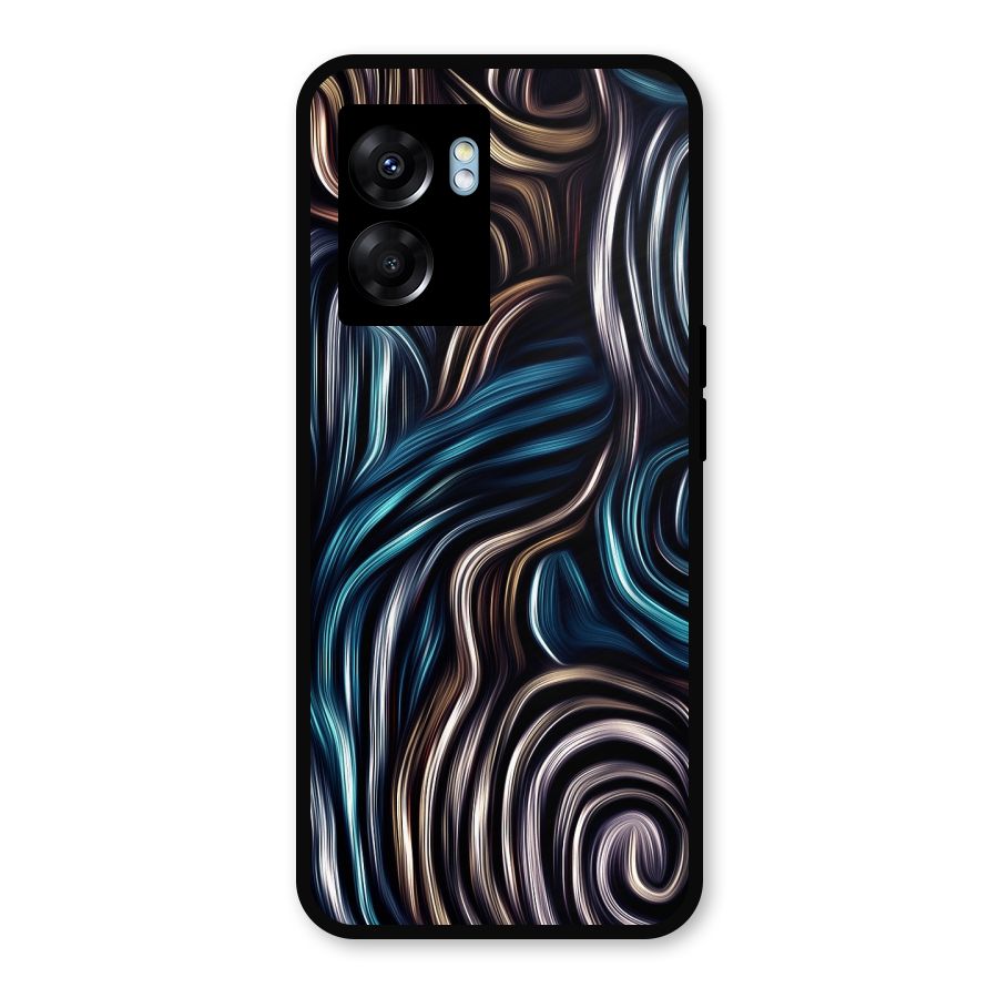 Oil Paint Artwork Metal Back Case for Oppo K10 (5G)